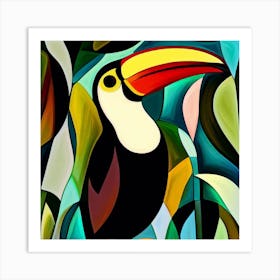 Tucan In Jungle Art Print