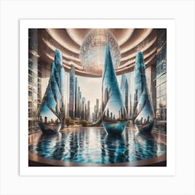 Futuristic City Art Print