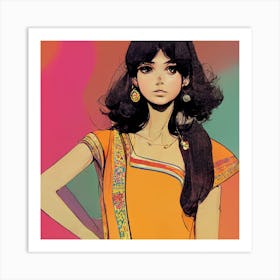 Dreaming Of India Square Art Print