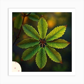 Rowan leaf Art Print
