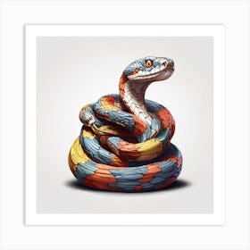 Snake Illustration Art Print