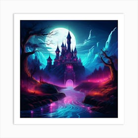 Dark castle Art Print