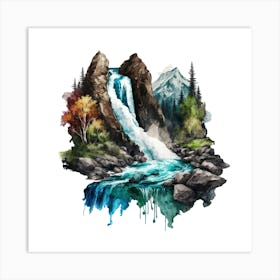 Waterfall 4 Art Print