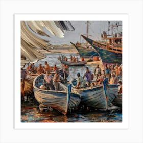 Fishing Boats Art Print