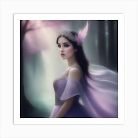 Fairy In The Forest Art Print