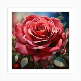 Red Rose 13 Art Print