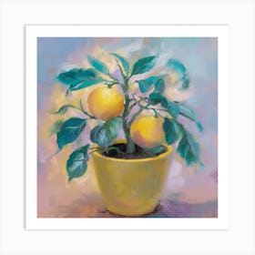 Lemons In A Pot 1 Art Print