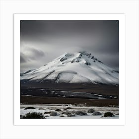 Snowy Mountain Art Print