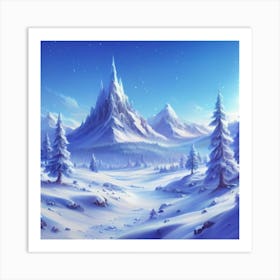 Snowy Landscape 3 Art Print