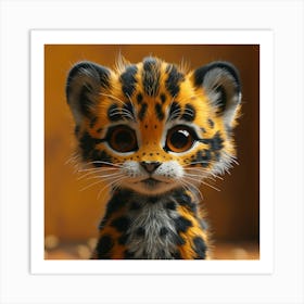 Jaguar Cub Art Print