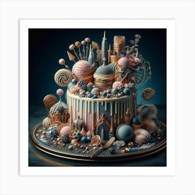 Fairytale Cake Art Print