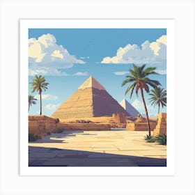 Egyptian Pyramids 1 Art Print