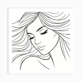 Portrait Of A Woman 8 Art Print