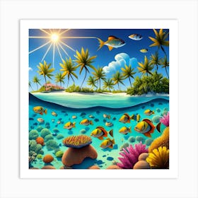 Caribbean holidays Art Print