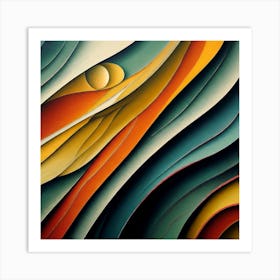 Flowing Stone 1 Art Print