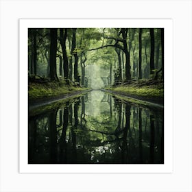 Forest Road Art Print