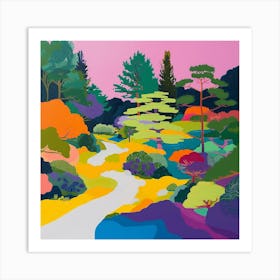 Colourful Gardens Portland Japanese Garden Usa 3 Art Print