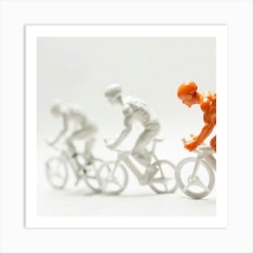 Group Of Cyclists Art Print