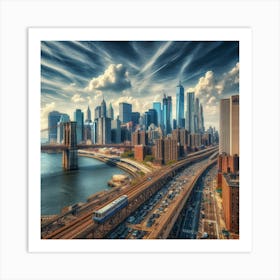 New York City Skyline 2 Art Print