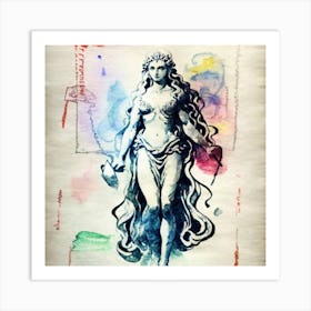 Goddess Of The Sea Art Print