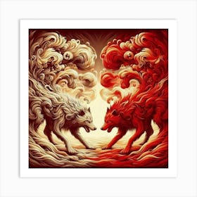 Wolves Art Print