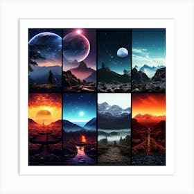 Landscapes Of The Universe art print 2 Art Print