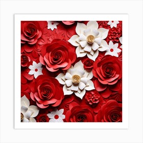 Paper Roses 2 Art Print