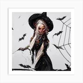 Halloween Witch Art Print