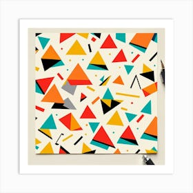 Abstract Triangles 7 Art Print