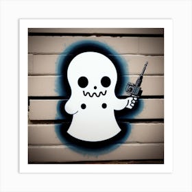 Ghost With A Camera 2 Art Print