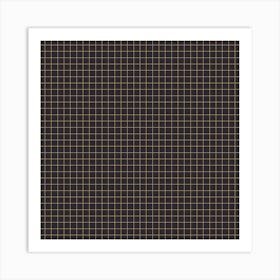 Black Cutting Mat Pattern Art Print