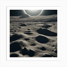 Moon'S Surface 1 Art Print