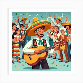 Mexican sombrero 4 Art Print