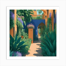 Morocco Garden Art Print