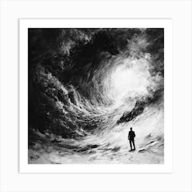 Man In A Storm Art Print