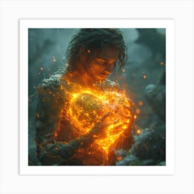 Forest Of Fire Art Print