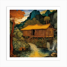 Chinese House Art Print