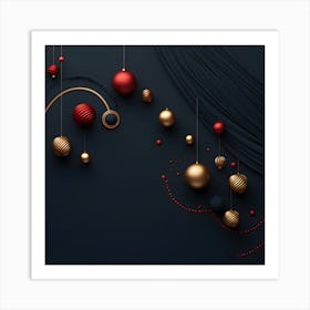 Christmass Abstract 011 1 Art Print