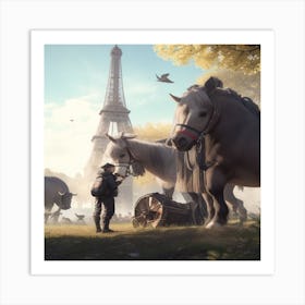 Paris Eiffel Tower 1 Art Print