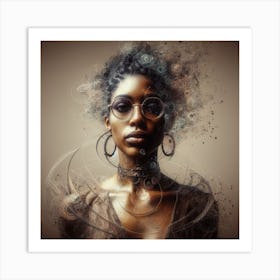 Abstract Portrait Of A Woman 2 Art Print