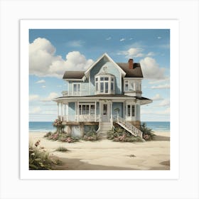 House On The Beach 2 Art Print