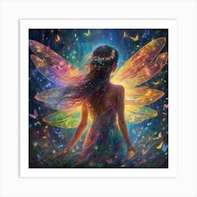 667771 A Luminous, Ethereal Nymph Dances Among Sparkling Xl 1024 V1 0 1 Art Print