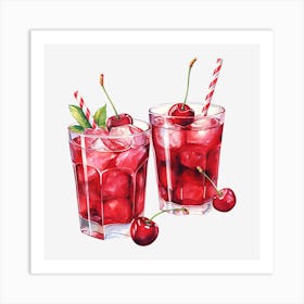 Cherry Martini 2 Art Print