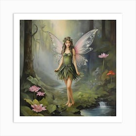 Fairy In The Forest 1 Art Print