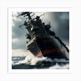 Naval Warfare - Ships at Sea 21 Art Print