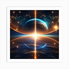 Space Painting 2 Art Print