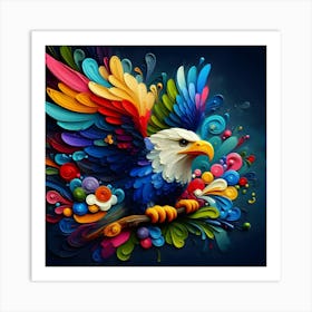 Colorful Eagle 2 Art Print