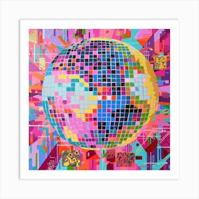 Disco Ball Art Print