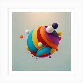 Abstract Sphere Art Print