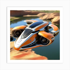 Futuristic Car 44 Art Print